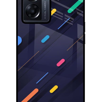 Abstract Design Oppo K10 5G Glass Case Back Cover by Casekaro