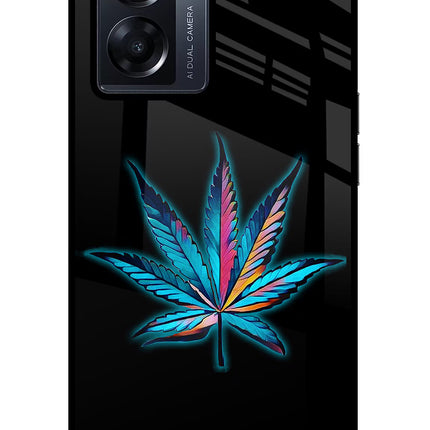 Weed Oppo K10 5G Glass Case Back Cover by Casekaro