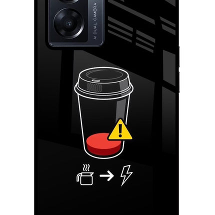 Coffee Oppo K10 5G Glass Case Back Cover by Casekaro