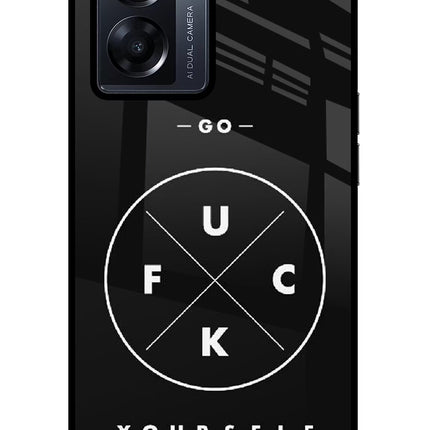 Go Fuck Yourself Oppo K10 5G Glass Case Back Cover by Casekaro