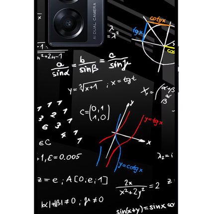 Mathematics Formula Oppo K10 5G Glass Case Back Cover by Casekaro