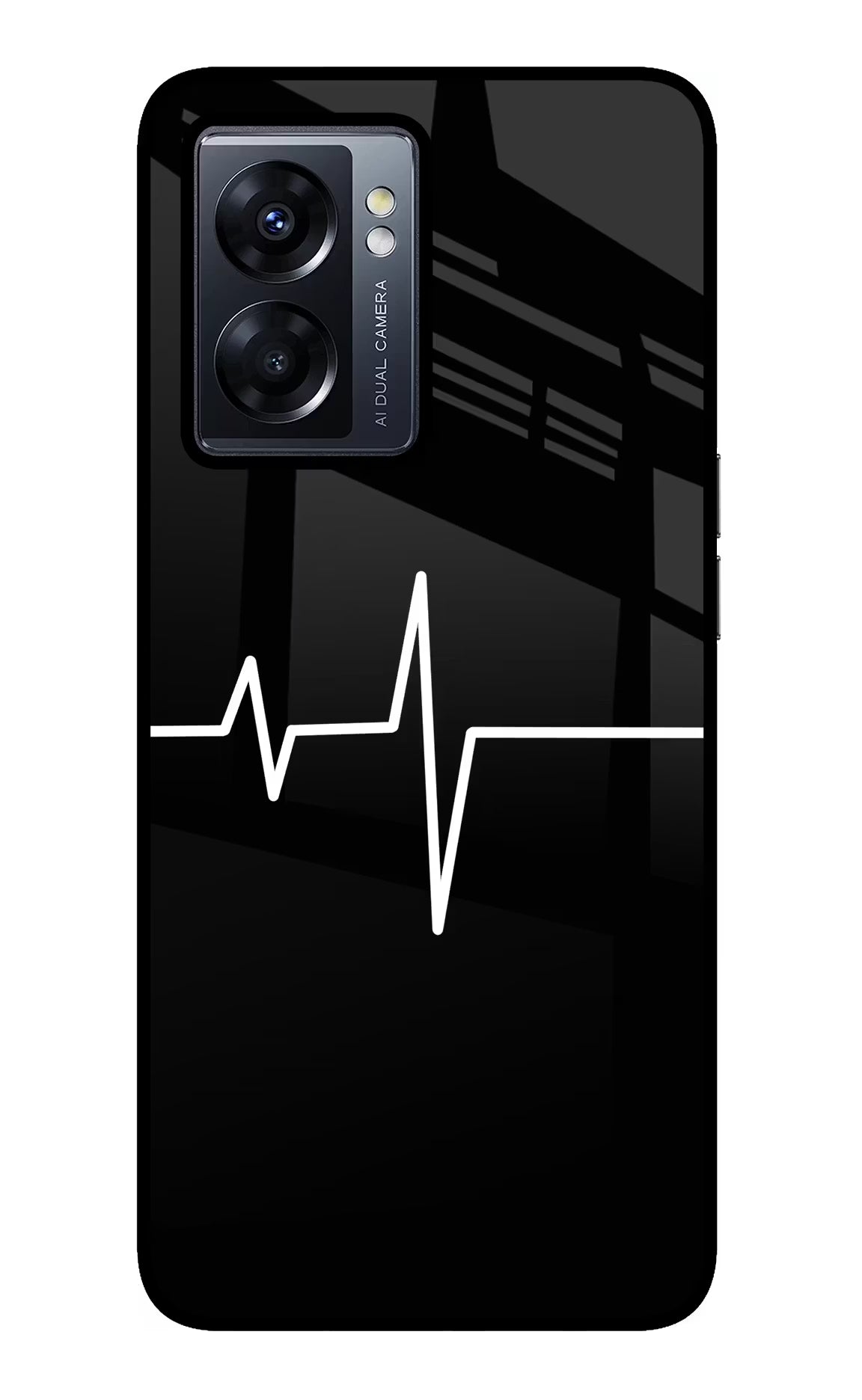 Heart Beats Oppo K10 5G Glass Case Back Cover by Casekaro
