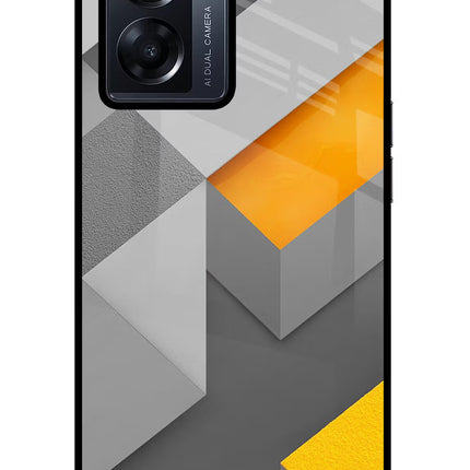 Abstract Oppo K10 5G Glass Case Back Cover by Casekaro