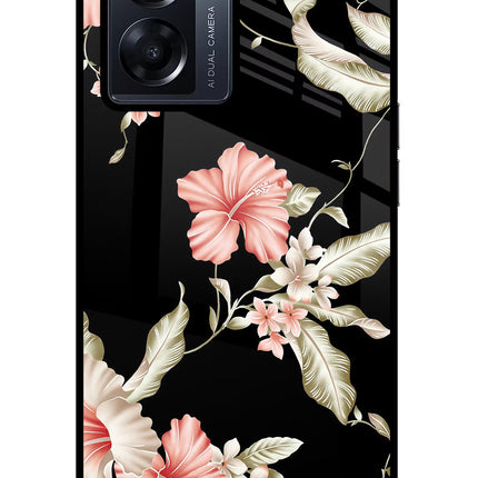 Flowers Oppo K10 5G Glass Case Back Cover by Casekaro