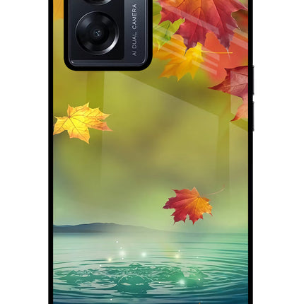 Flowers Oppo K10 5G Glass Case Back Cover by Casekaro