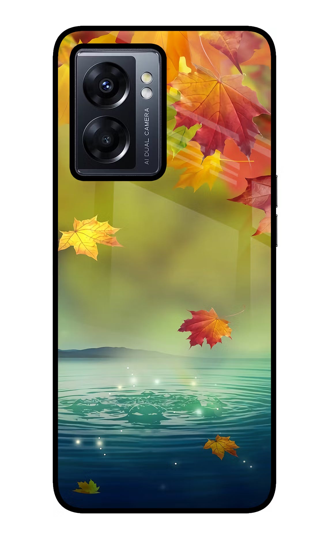 Flowers Oppo K10 5G Glass Case Back Cover by Casekaro