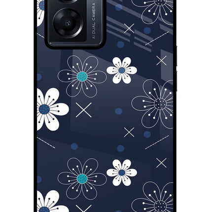Flowers Oppo K10 5G Glass Case Back Cover by Casekaro