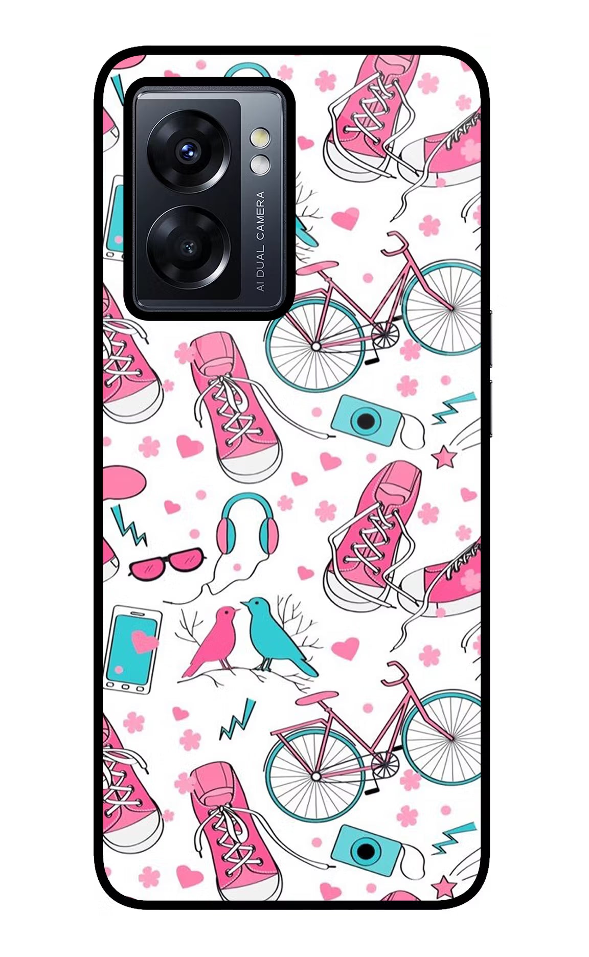 Artwork Oppo K10 5G Glass Case Back Cover by Casekaro