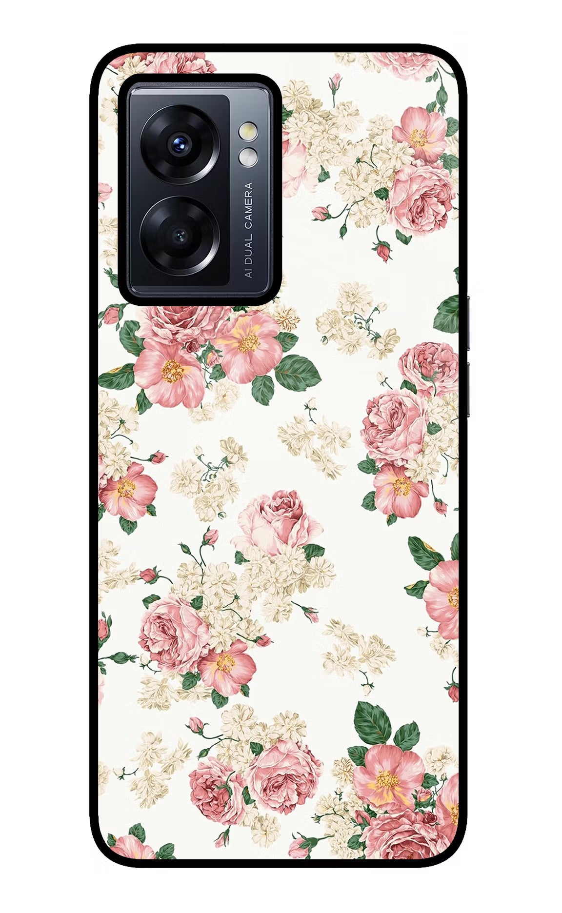 Flowers Oppo K10 5G Glass Case Back Cover by Casekaro