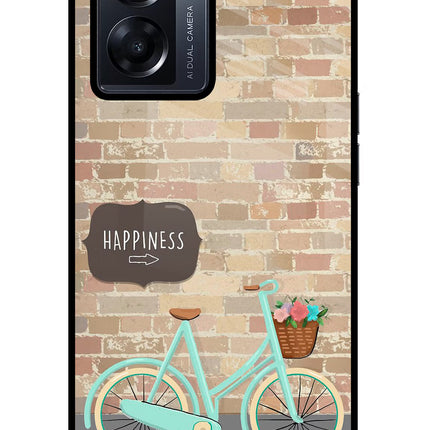 Happiness Artwork Oppo K10 5G Glass Case Back Cover by Casekaro
