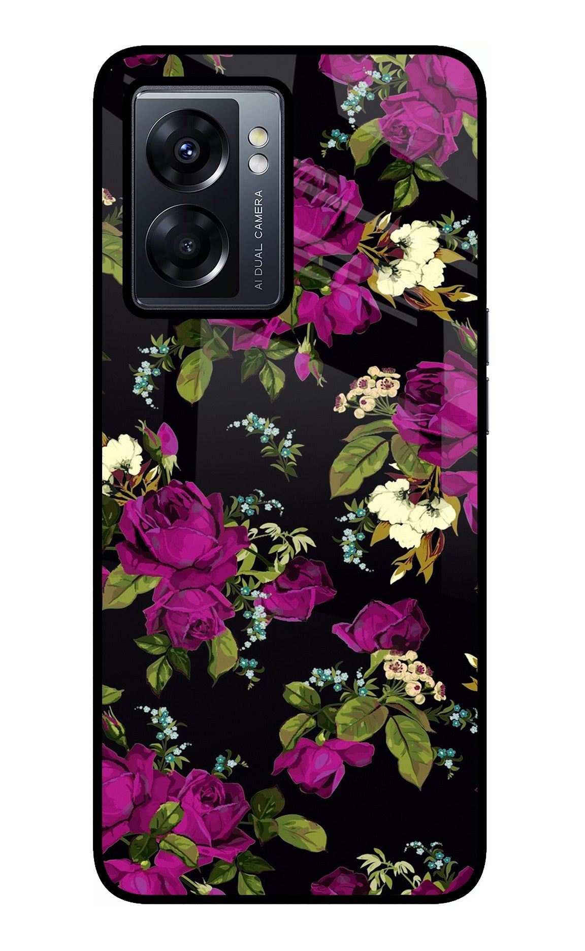 Flowers Oppo K10 5G Glass Case