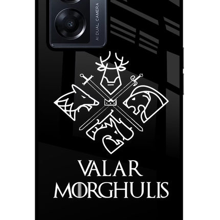 Valar Morghulis | Game Of Thrones Oppo K10 5G Glass Case Back Cover by Casekaro