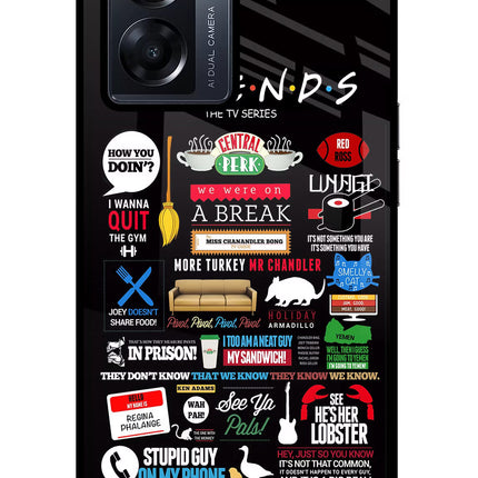 FRIENDS Oppo K10 5G Glass Case Back Cover by Casekaro