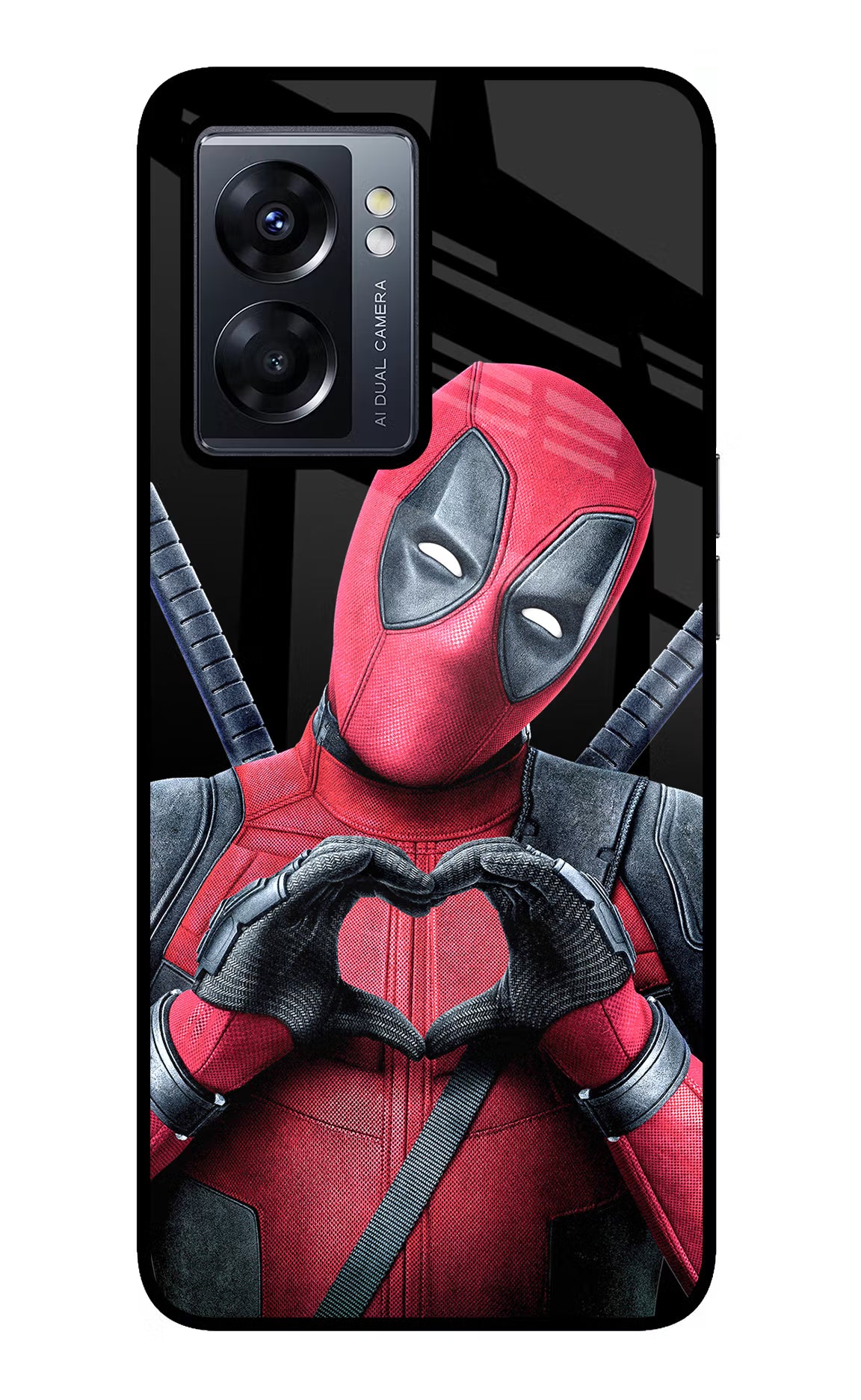 Deadpool Oppo K10 5G Glass Case Back Cover by Casekaro