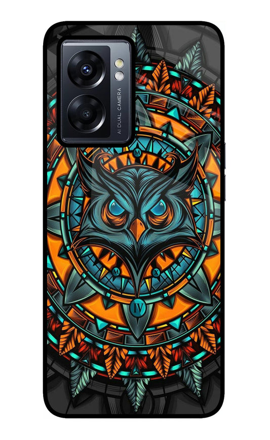 Angry Owl Art Oppo K10 5G Glass Case