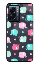 Elephants Oppo K10 5G Glass Case