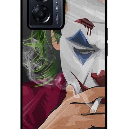 Joker Smoking Oppo K10 5G Glass Case Back Cover by Casekaro