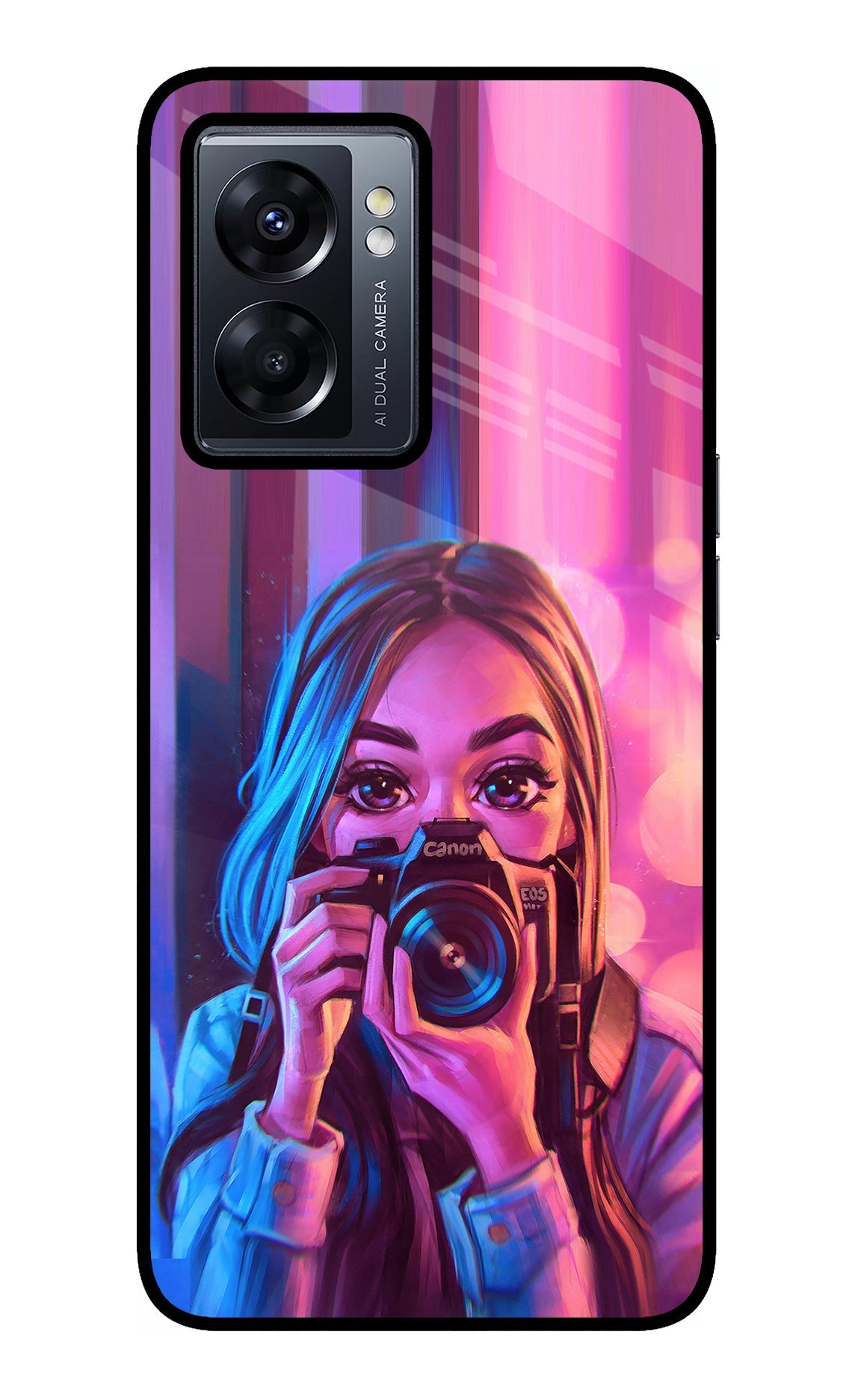 Girl Photographer Oppo K10 5G Back Cover