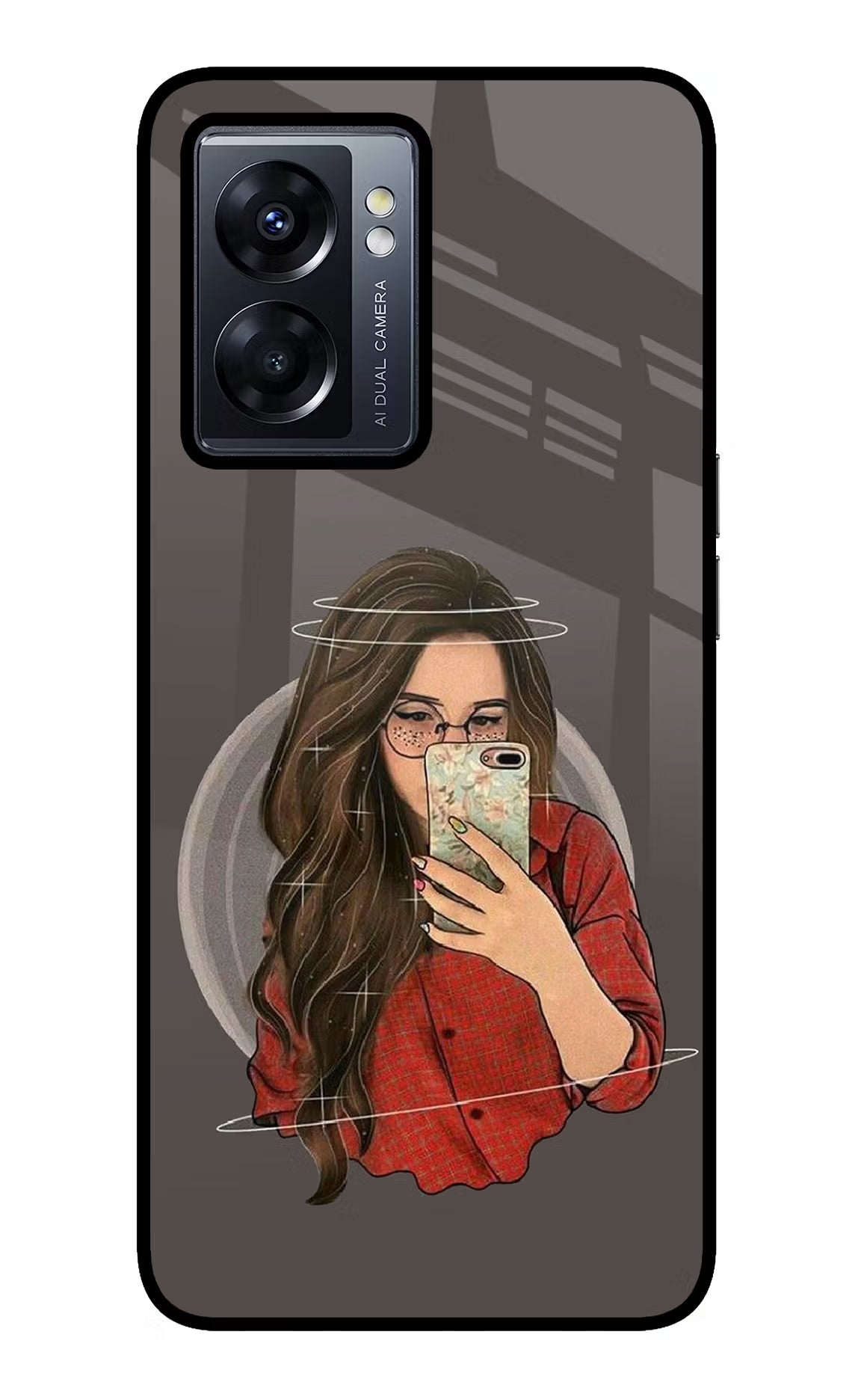 Selfie Queen Oppo K10 5G Glass Case Back Cover by Casekaro