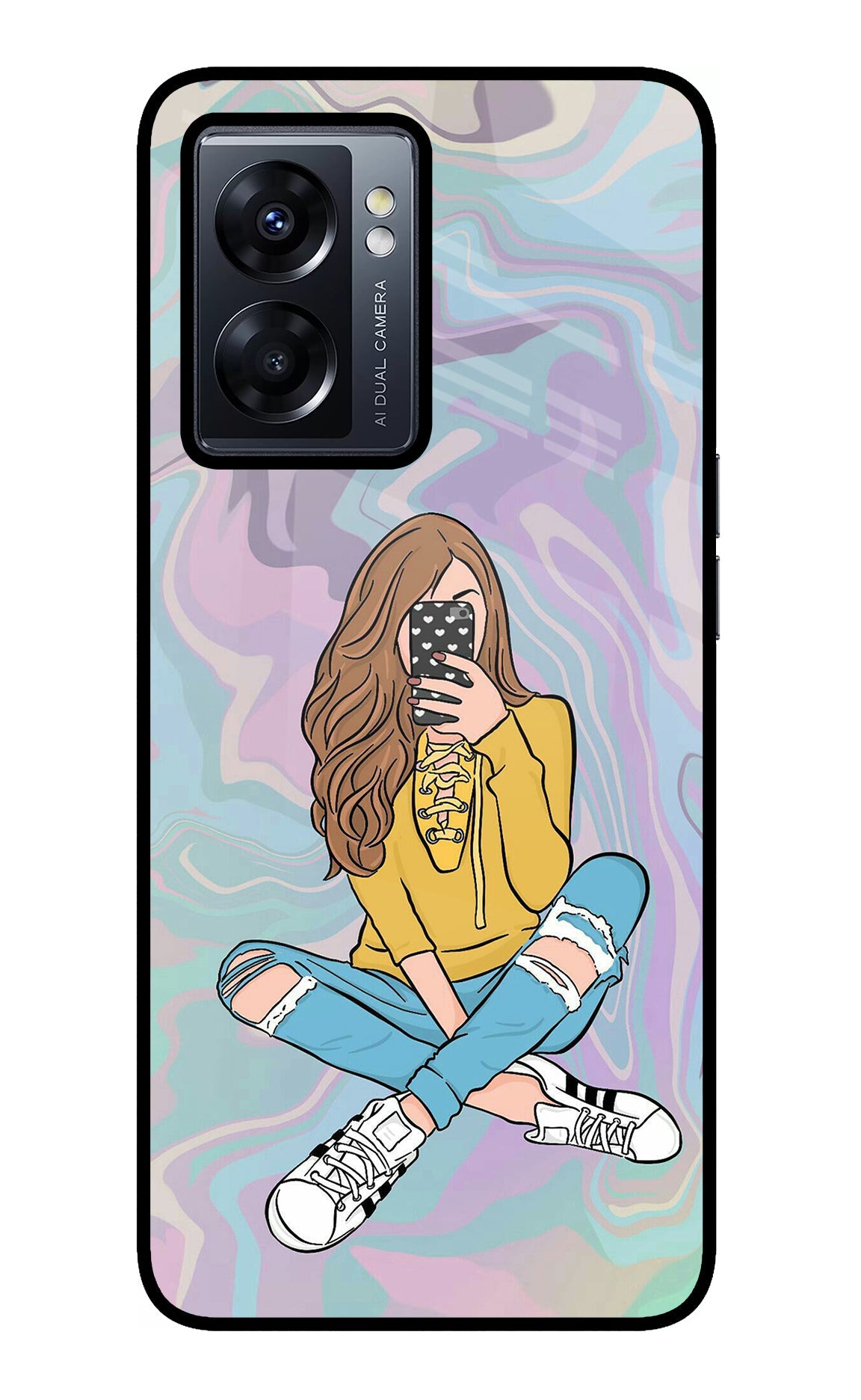 Selfie Girl Oppo K10 5G Back Cover