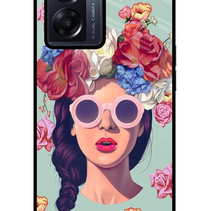 Pretty Girl Oppo K10 5G Glass Case Back Cover by Casekaro
