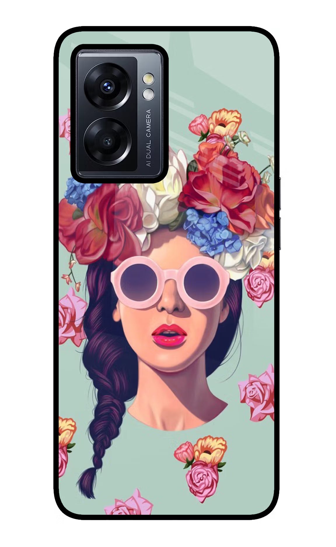 Pretty Girl Oppo K10 5G Glass Case Back Cover by Casekaro