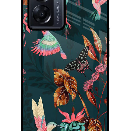 Birds Oppo K10 5G Glass Case Back Cover by Casekaro