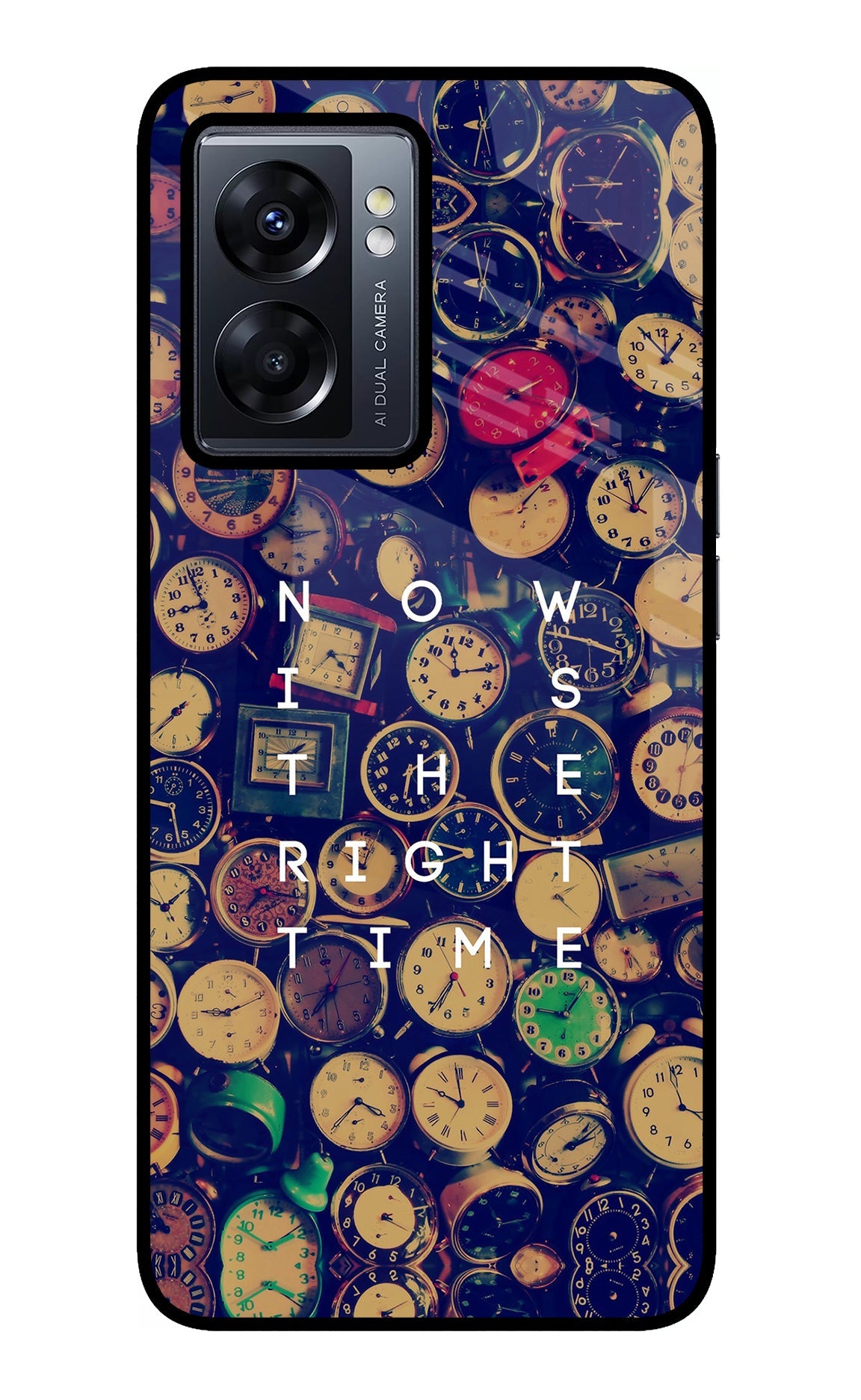 Now is the Right Time Quote Oppo K10 5G Glass Case