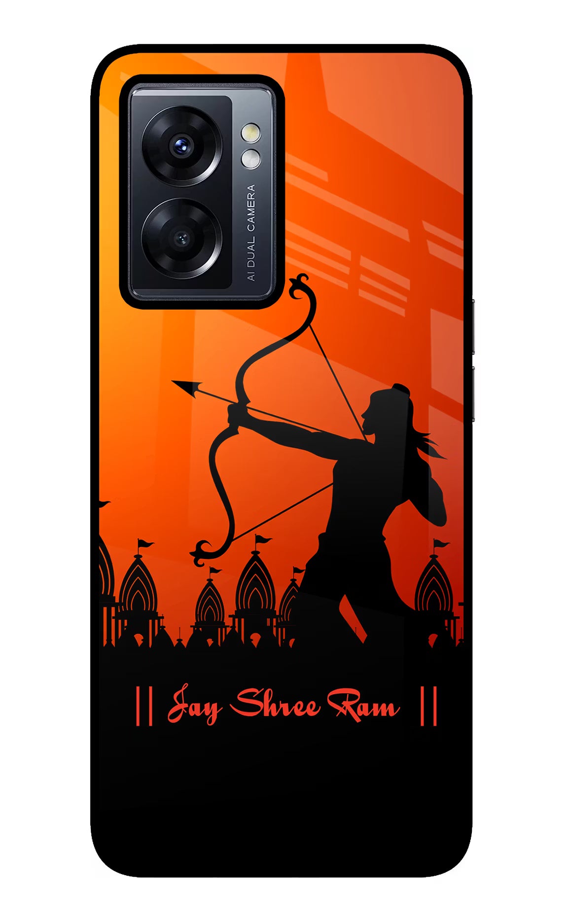 Lord Ram - 4 Oppo K10 5G Glass Case Back Cover by Casekaro