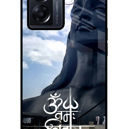 Om Namah Shivay Oppo K10 5G Glass Case Back Cover by Casekaro