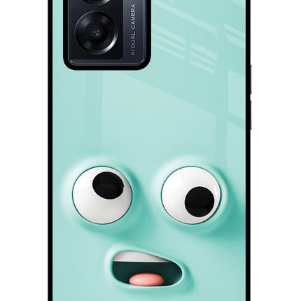 Funny Cartoon Oppo K10 5G Glass Case Back Cover by Casekaro