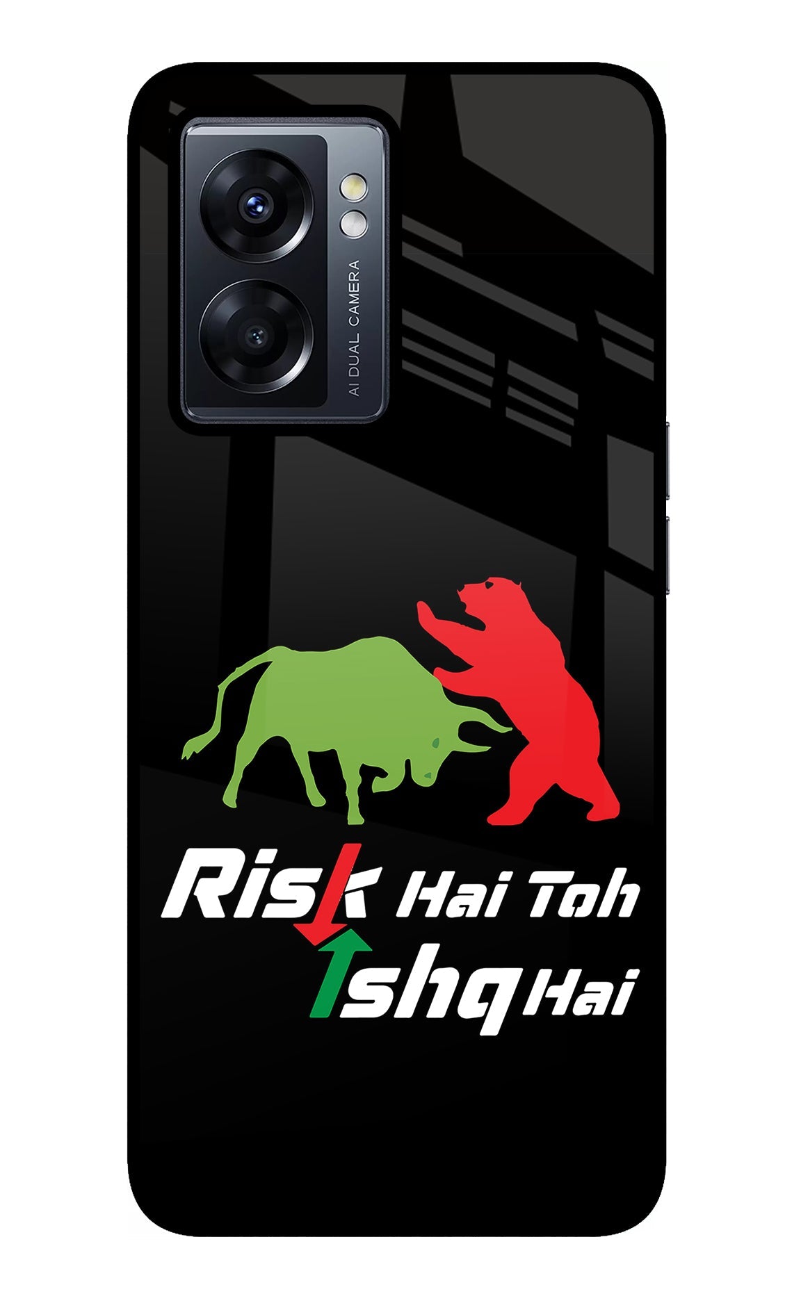 Risk Hai Toh Ishq Hai Oppo K10 5G Glass Case