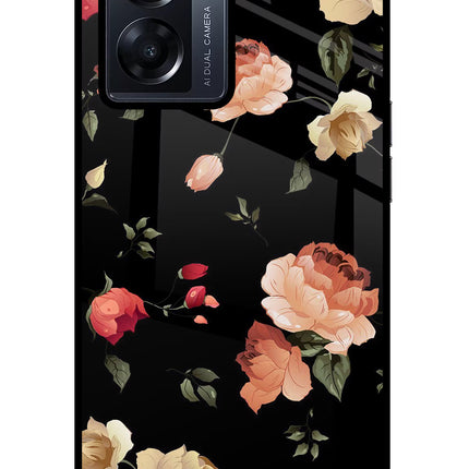 Flowers Oppo K10 5G Glass Case Back Cover by Casekaro