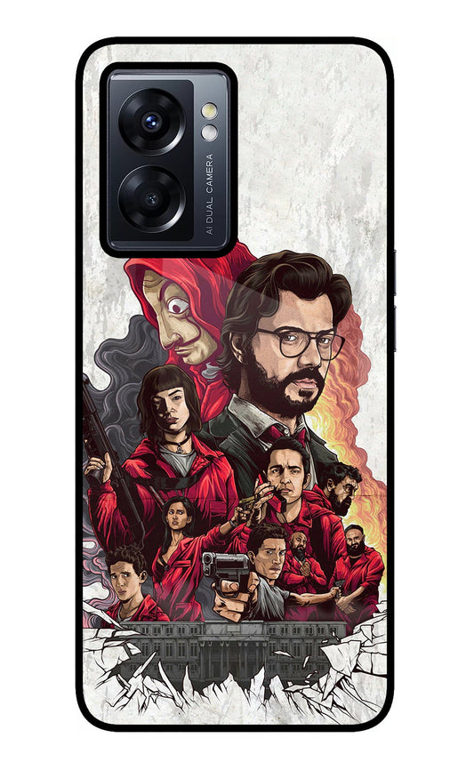 Money Heist Artwork Oppo K10 5G Glass Case