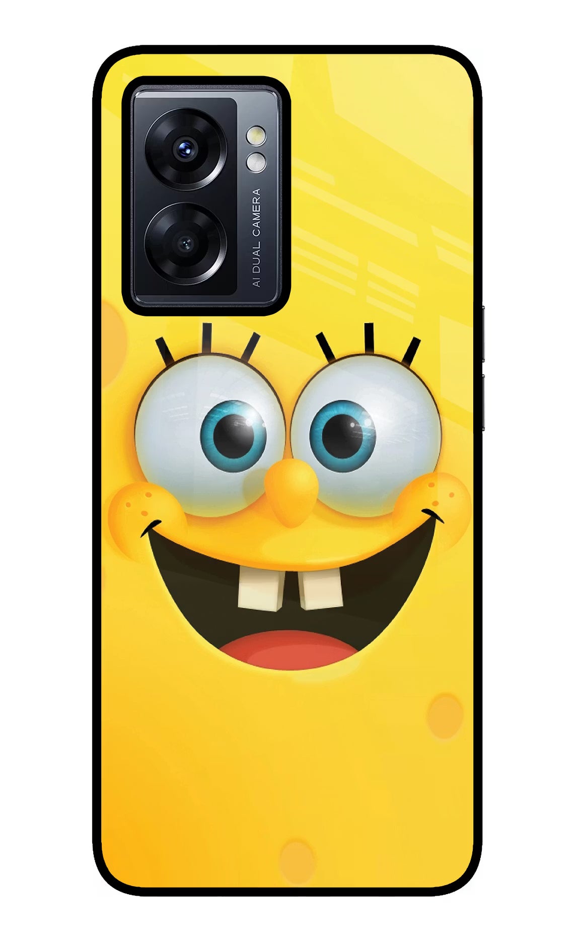 Sponge 1 Oppo K10 5G Glass Case Back Cover by Casekaro