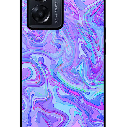 Glitter Oppo K10 5G Glass Case Back Cover by Casekaro