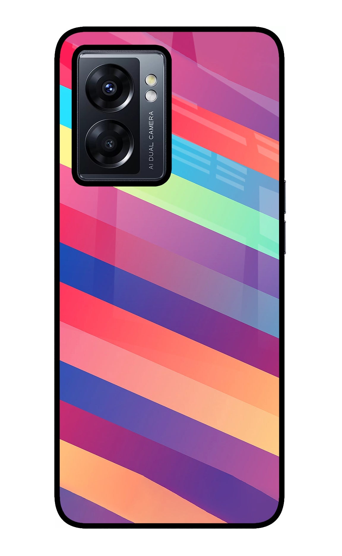 Stripes color Oppo K10 5G Back Cover