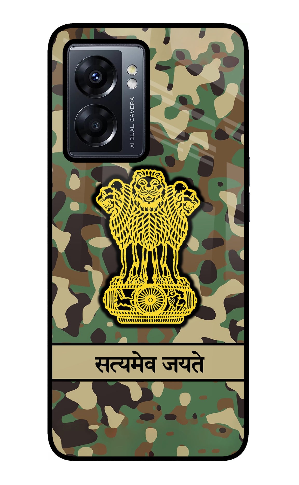 Satyamev Jayate Army Oppo K10 5G Glass Case