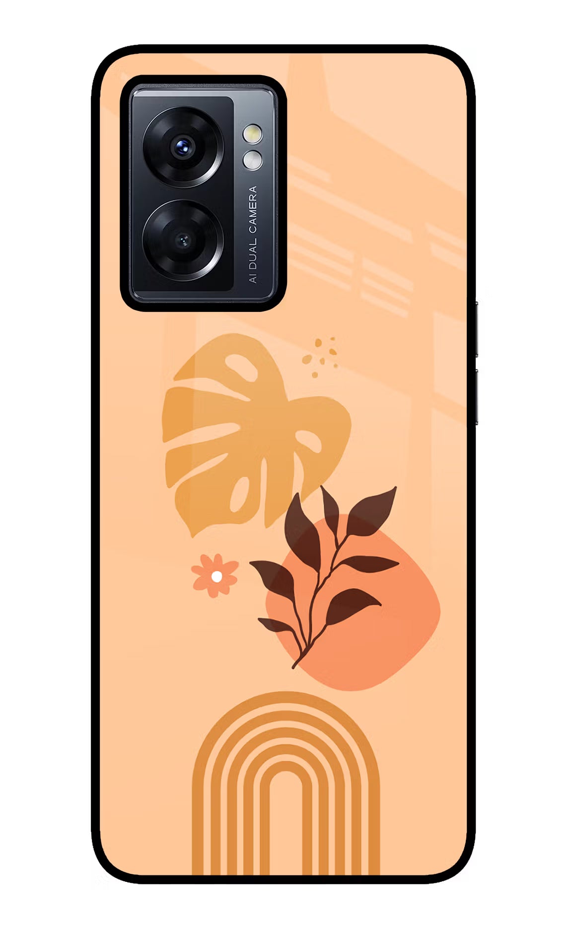 Bohemian Art Oppo K10 5G Glass Case Back Cover by Casekaro
