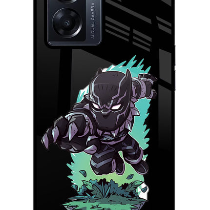 Black Panther Oppo K10 5G Glass Case Back Cover by Casekaro