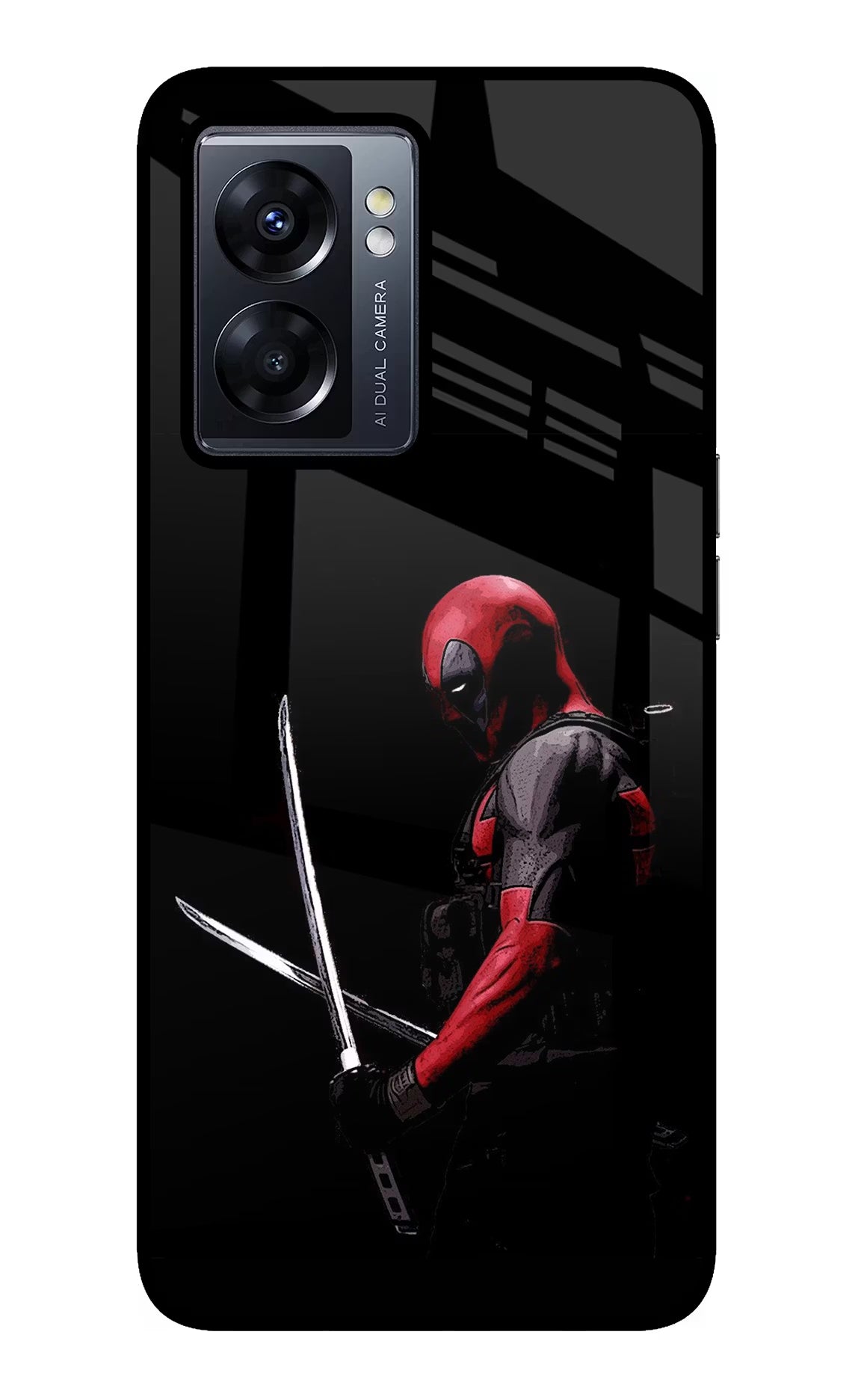 Deadpool Oppo K10 5G Glass Case Back Cover by Casekaro