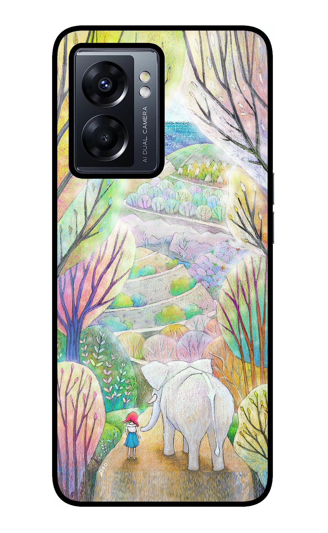 Nature Painting Oppo K10 5G Glass Case