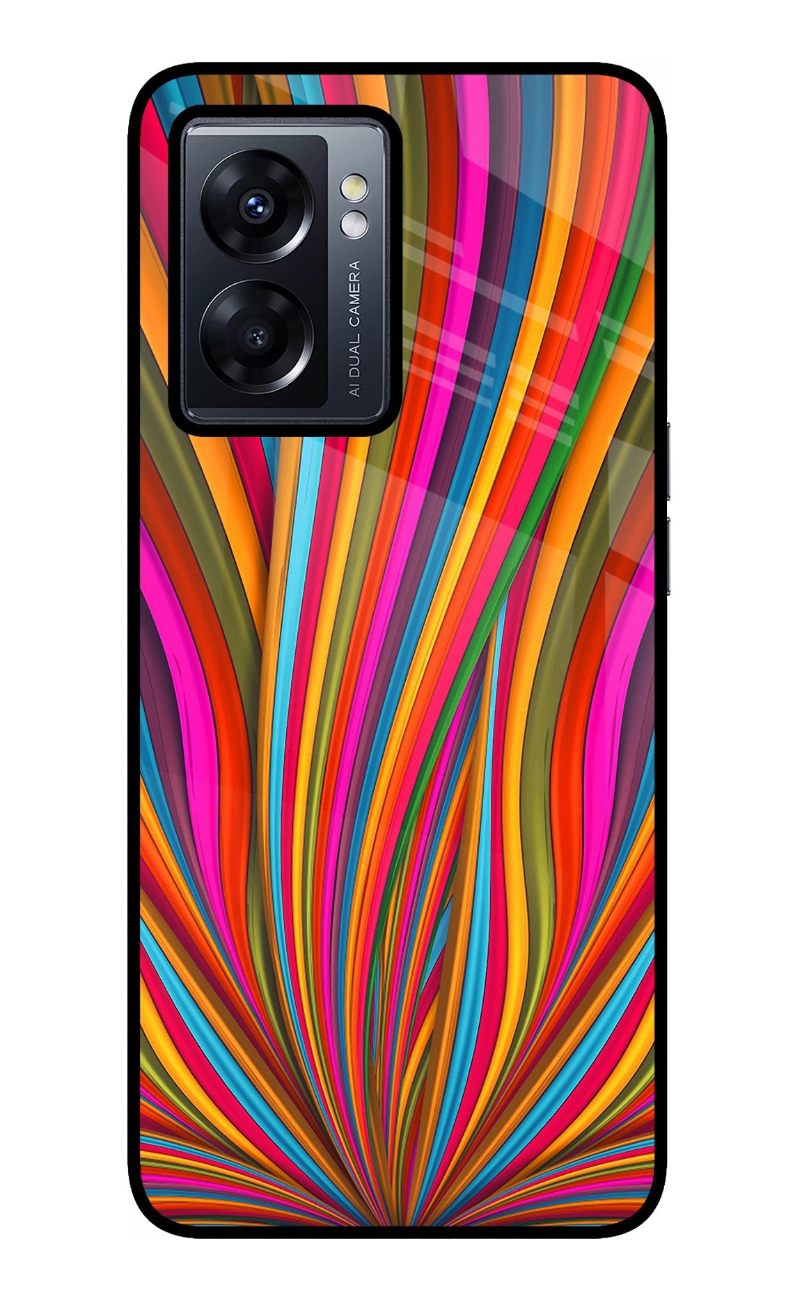 Trippy Wavy Oppo K10 5G Glass Case