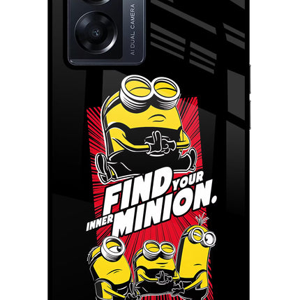Find your inner Minion Oppo K10 5G Glass Case Back Cover by Casekaro