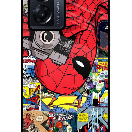 Spider Man Oppo K10 5G Glass Case Back Cover by Casekaro