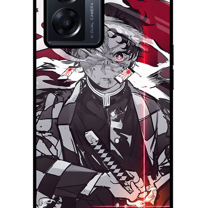 Demon Slayer Oppo K10 5G Glass Case Back Cover by Casekaro