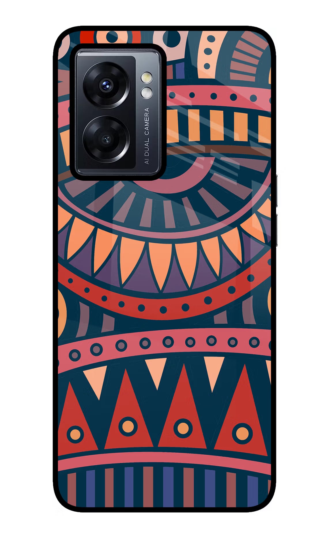 African Culture Design Oppo K10 5G Glass Case Back Cover by Casekaro