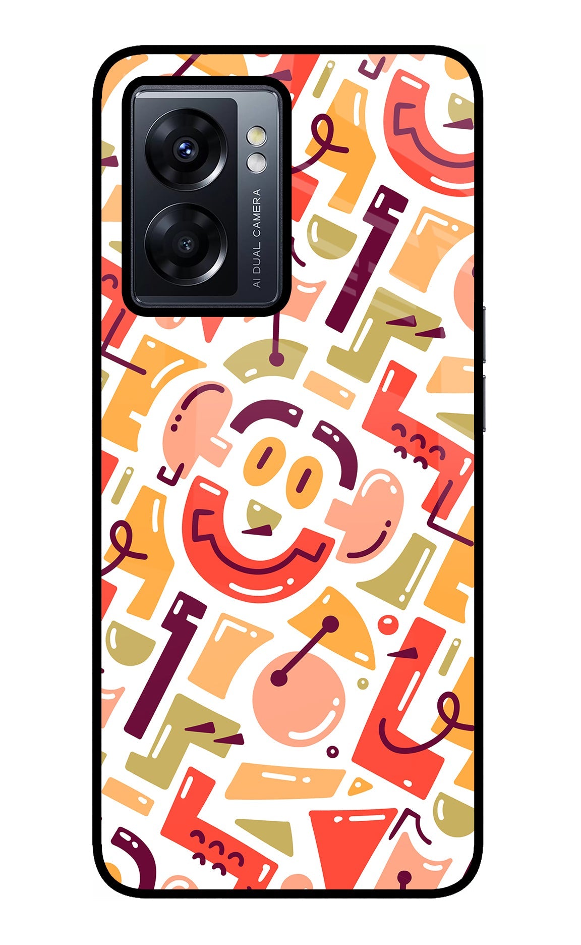 Doodle Pattern Oppo K10 5G Back Cover