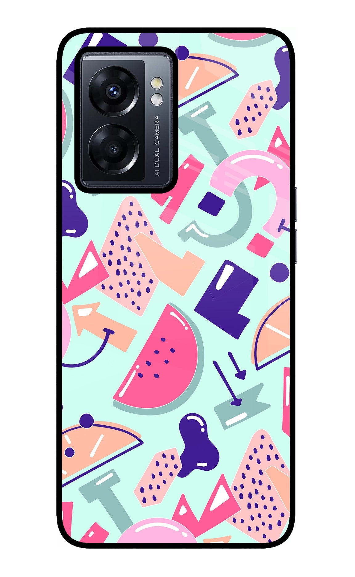 Doodle Pattern Oppo K10 5G Back Cover