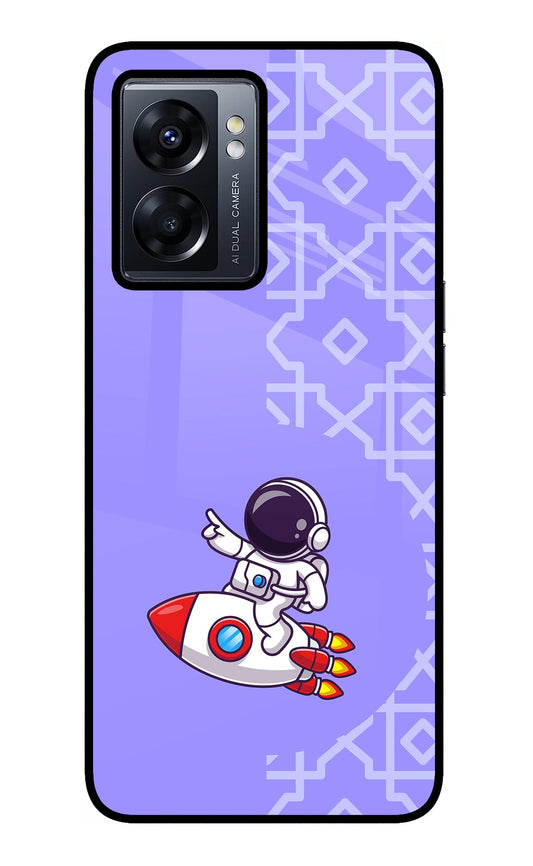 Cute Astronaut Oppo K10 5G Glass Case